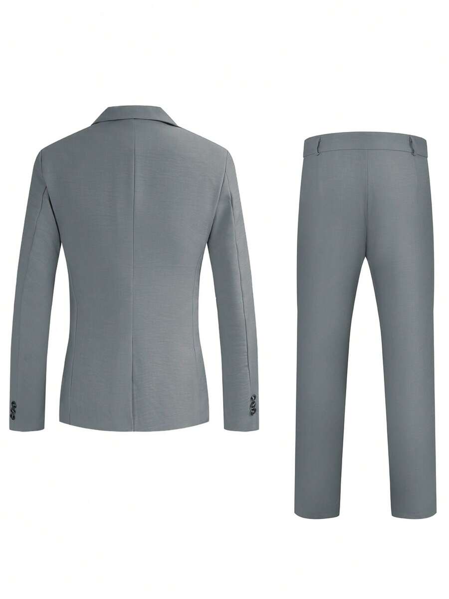 Muški formalni komolet od dva dela sa sako i pantalonama u jednoj boji, slim fit