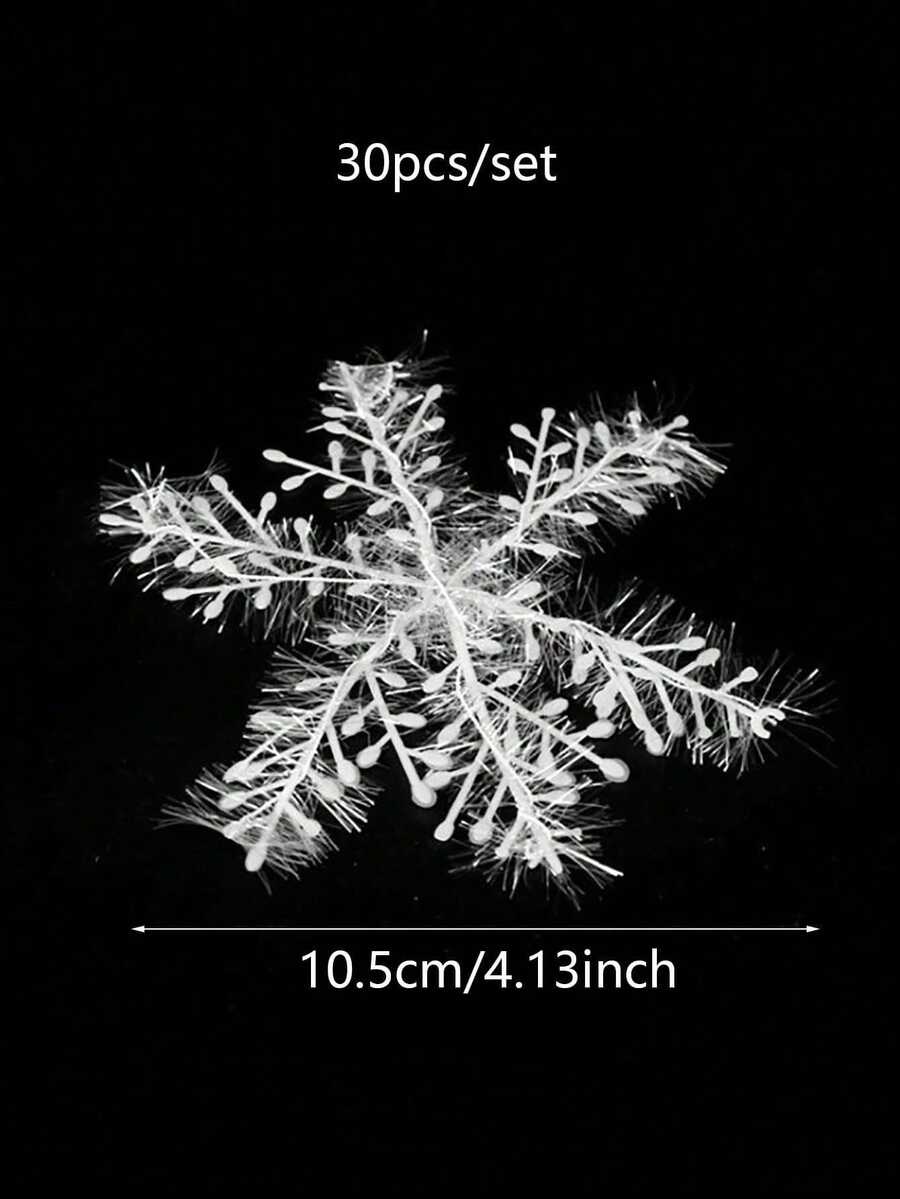 50 kom klasičnih božićnih ukrasa, okrugle plastične viseće ukrase od 4 cm za jelku