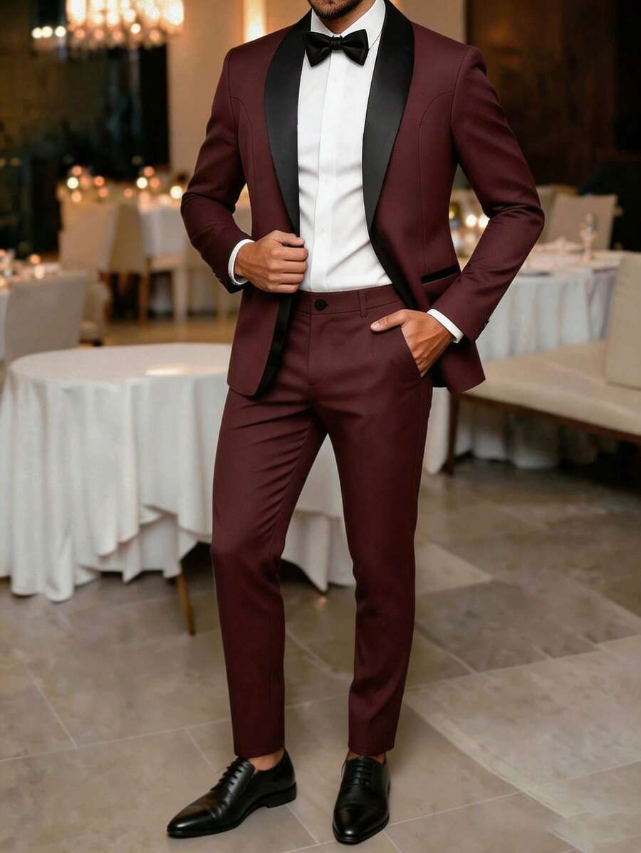 Muški set od sakoa i pantalona, slim fit, klasičan luksuzni stil, formalni, Old Money