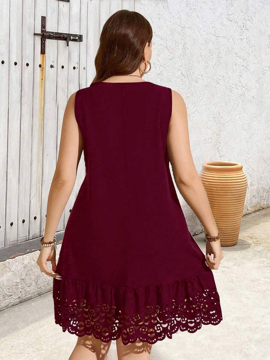 Ženska ležerna haljina , plus size, letnja, elegantna, bez rukava