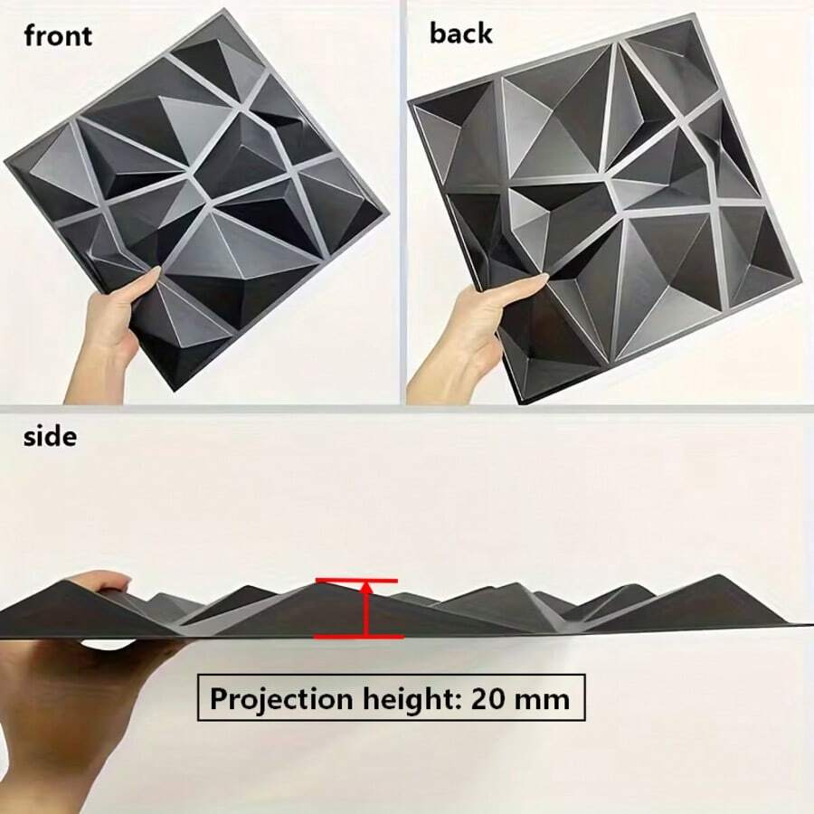 Premium 3D geometrijski dekorativni PVC zidni paneli