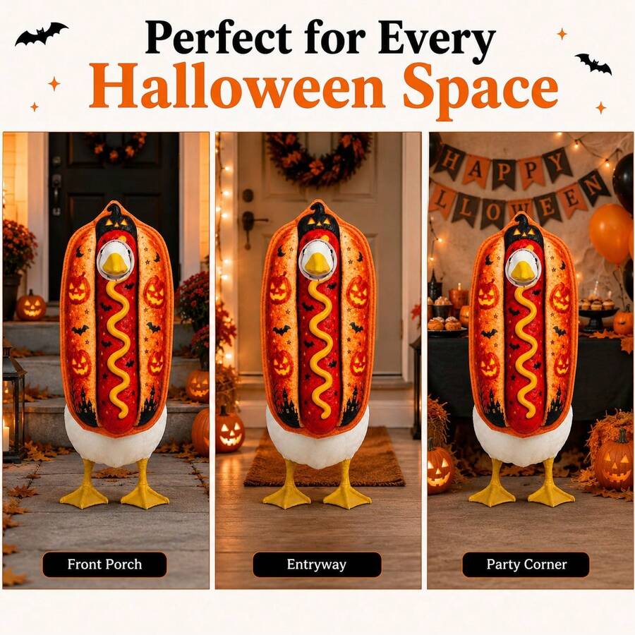 Hallowin kostim u obliku hot dog-a