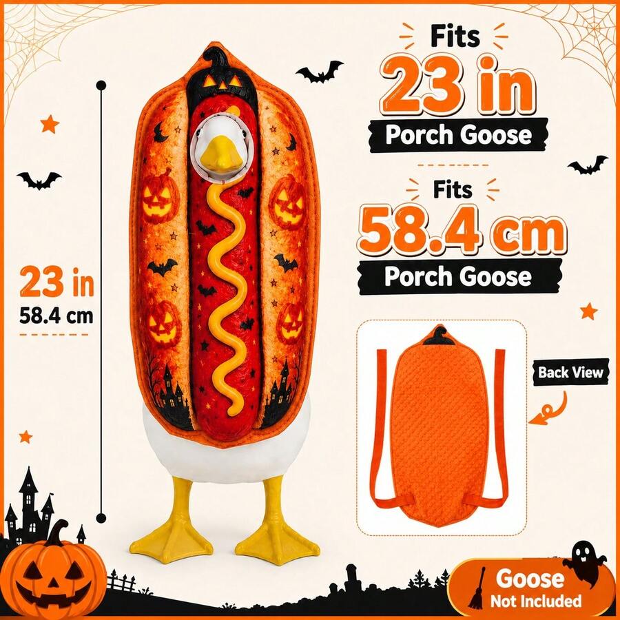 Hallowin kostim u obliku hot dog-a