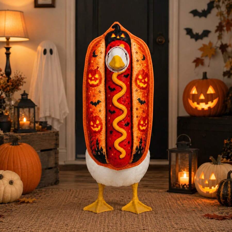 Hallowin kostim u obliku hot dog-a