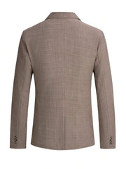 Muški slim-fit blejzer sa džepovima, smart casual, formalni