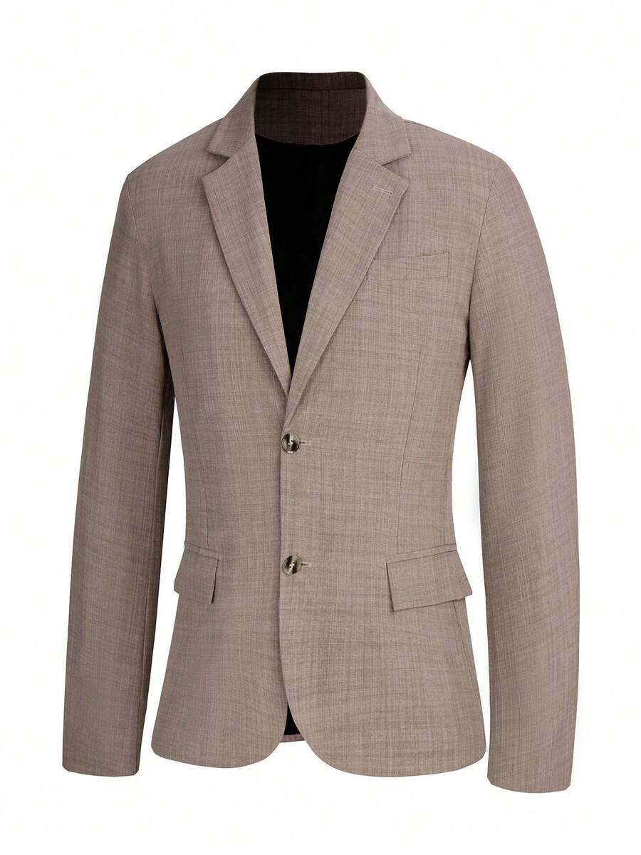 Muški slim-fit blejzer sa džepovima, smart casual, formalni