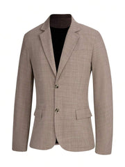 Muški slim-fit blejzer sa džepovima, smart casual, formalni