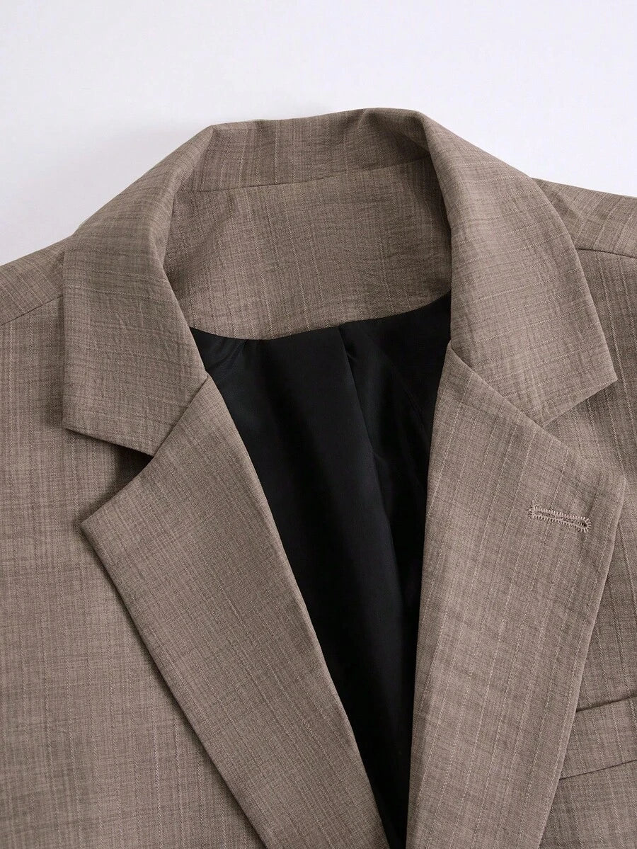 Muški slim-fit blejzer sa džepovima, smart casual, formalni