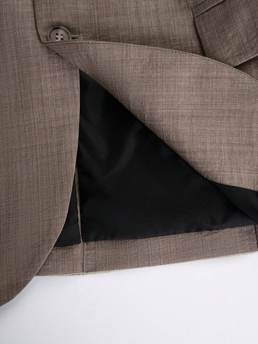 Muški slim-fit blejzer sa džepovima, smart casual, formalni