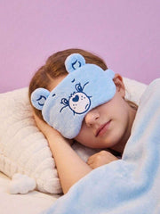 Care Bears slatka maska za spavanje sa vezenim medvedom, mekana, za blokiranje svetlosti