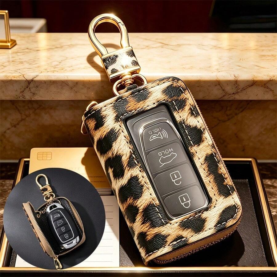 Futrola za auto ključ sa leopard printom, univerzalna