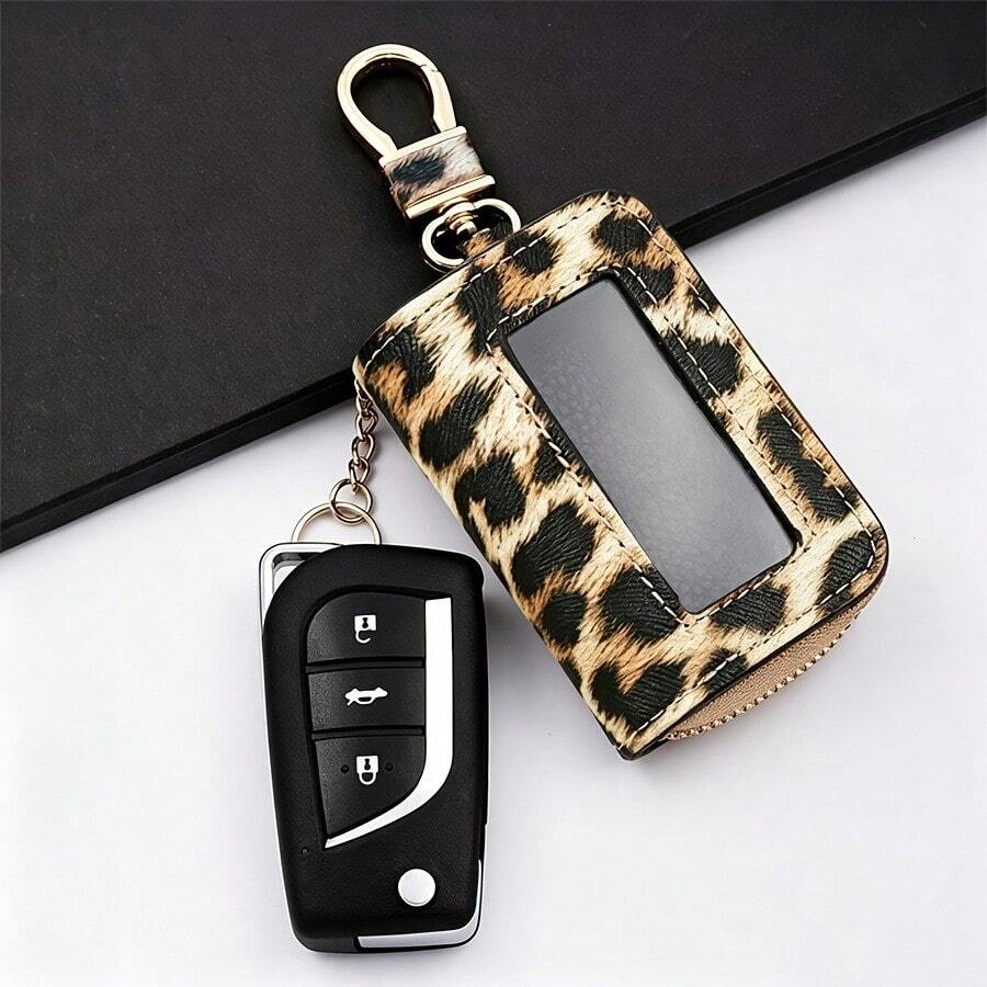 Futrola za auto ključ sa leopard printom, univerzalna