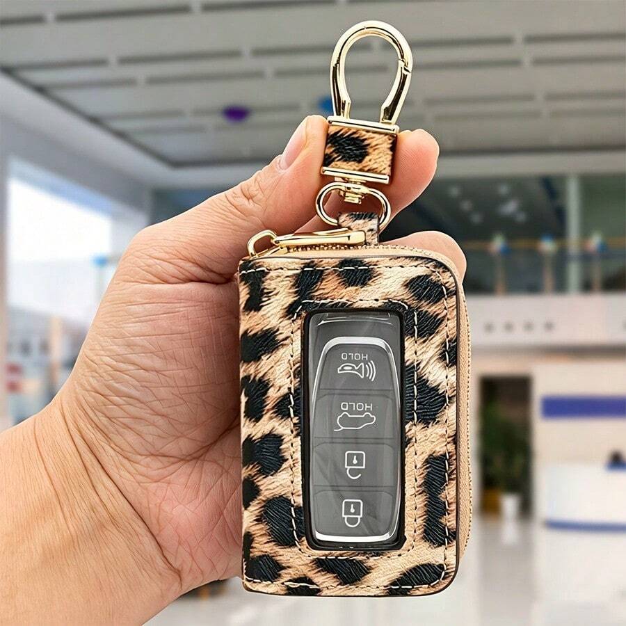 Futrola za auto ključ sa leopard printom, univerzalna