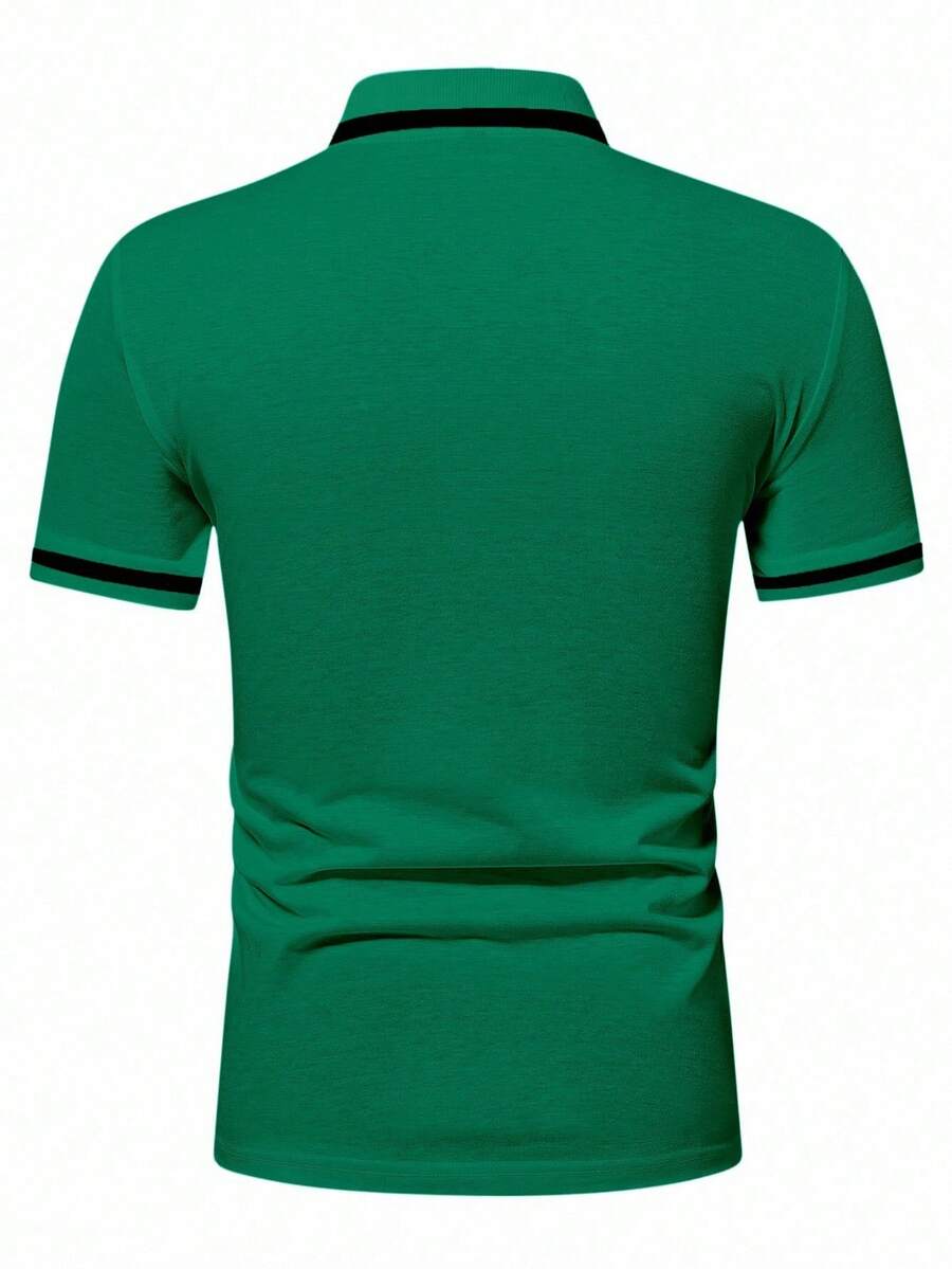 Muška formalna polo majica od pamuka sa kontrastnim detaljima