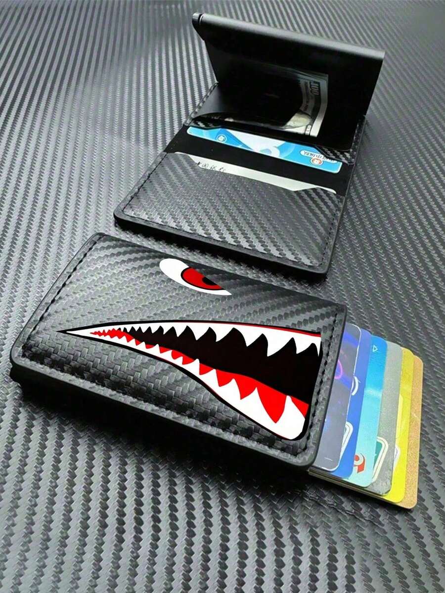Muški novčanik sa shark uzorkom za tinejdžere, držač za ID kartice