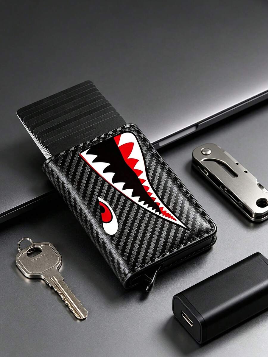 Muški novčanik sa shark uzorkom za tinejdžere, držač za ID kartice