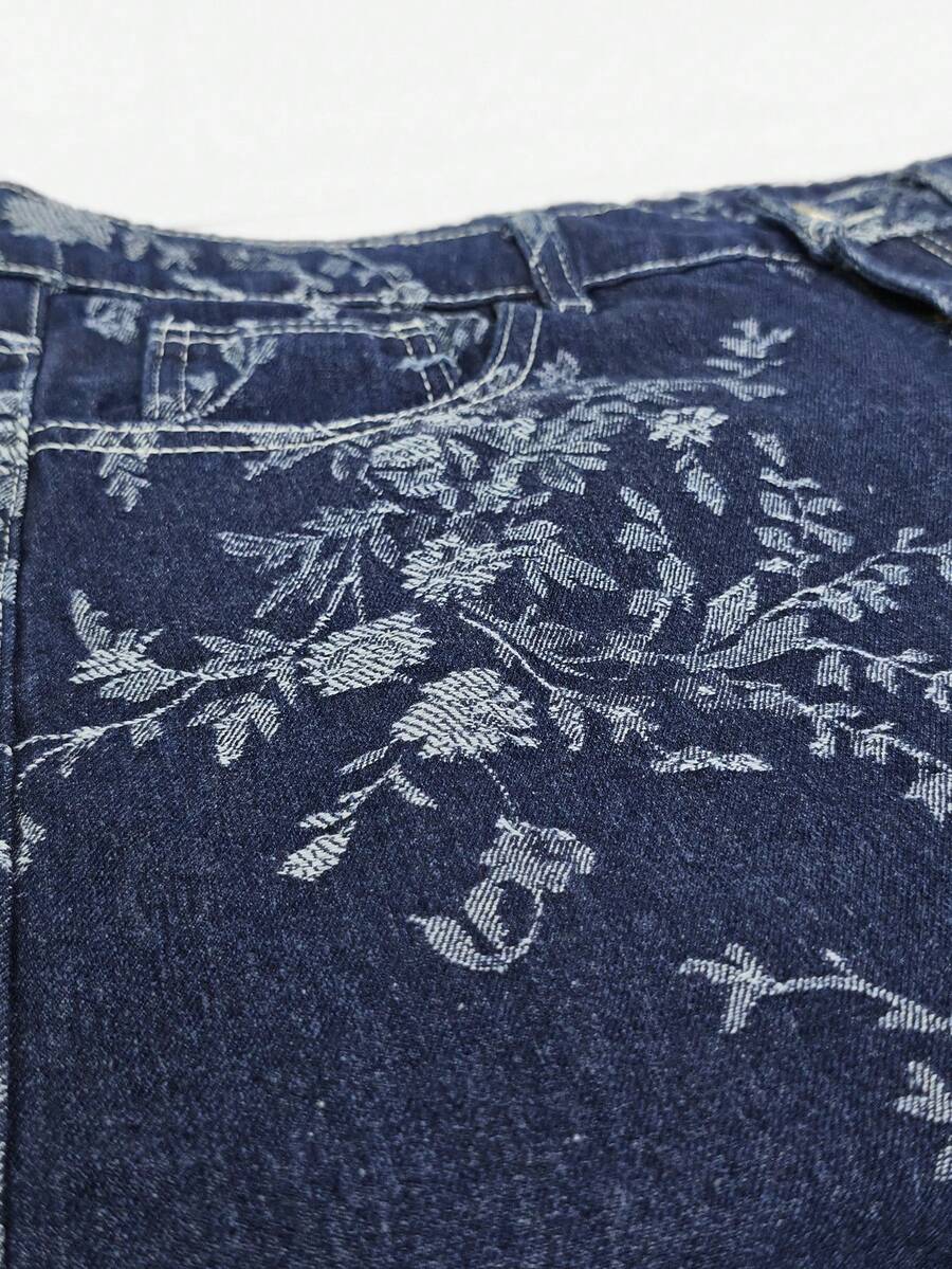 Vintage muške farmerke sa ispranim efektom, širokog kroja i širokih nogavica