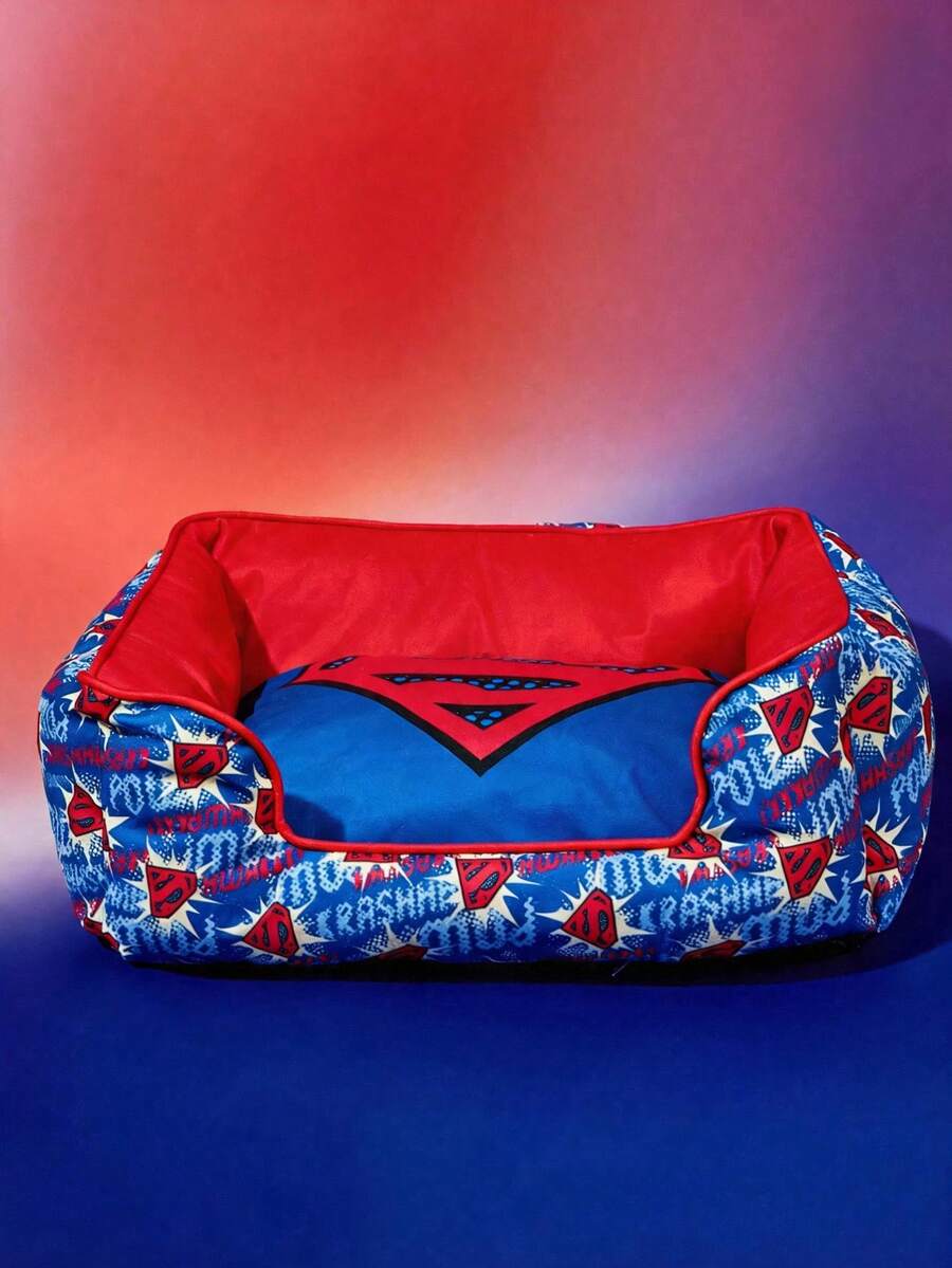 SUPERMAN  štampani jastučić za ljubimce, odvojiv i periv