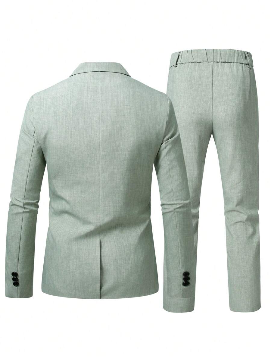 Muški set sako sa prugastim printom  i pantalona za odelo