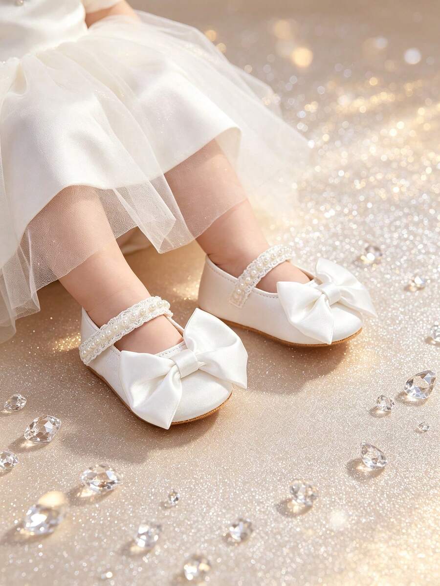 Meke cipele za bebe devojčice, Mary Jane sa mašnom