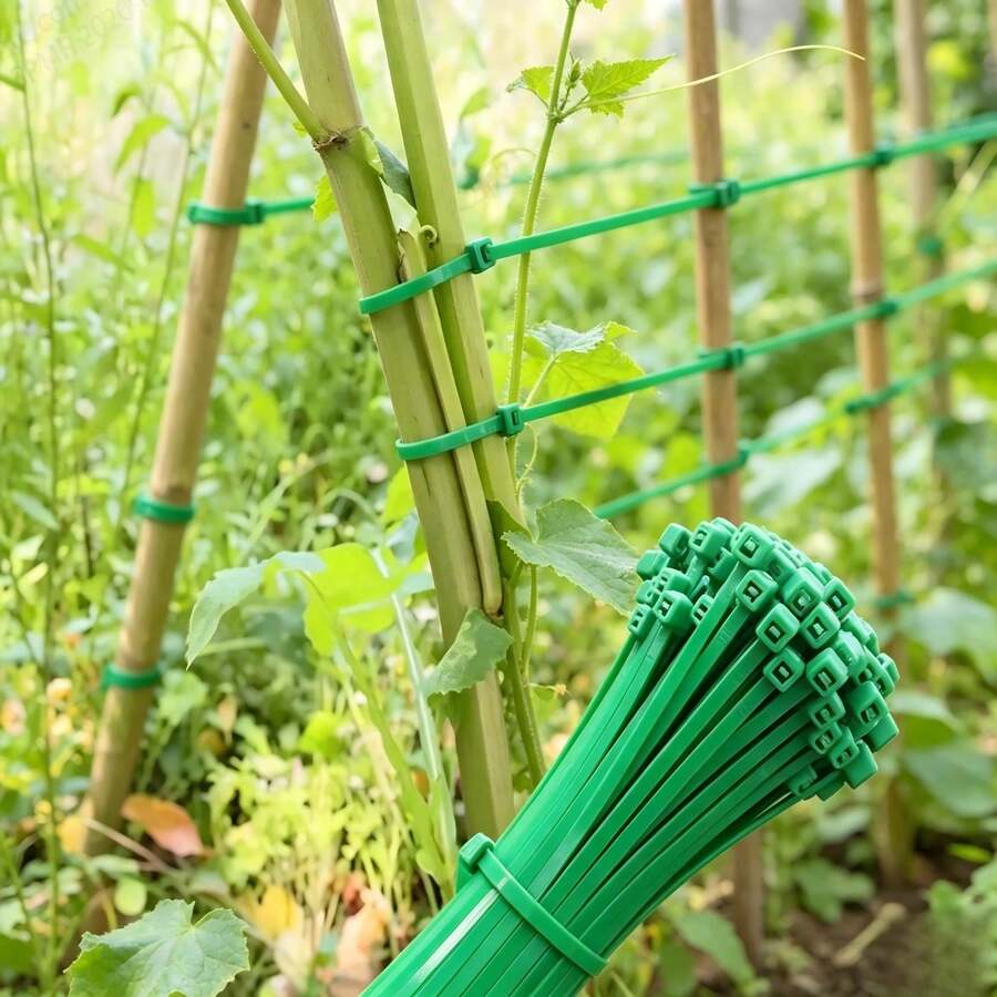 100 kom/set baštenskih vezica za kablove, plastične obmotavajuće trake za fiksiranje biljaka