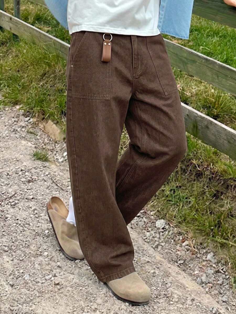 Muške jednobojne teksas farmerke u boji
