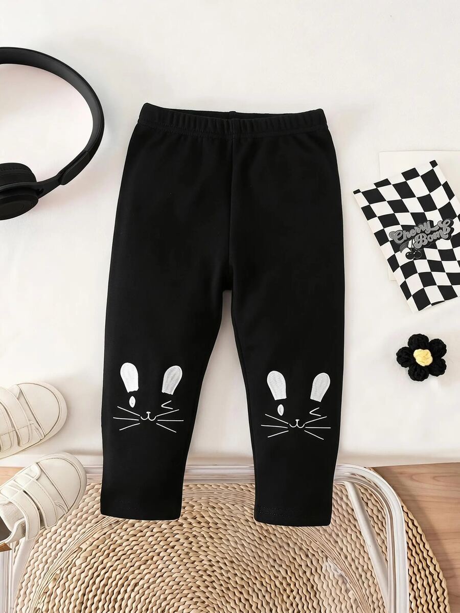 5 komada zimskih pantalona za devojčice sa crtanim vezenim motivima