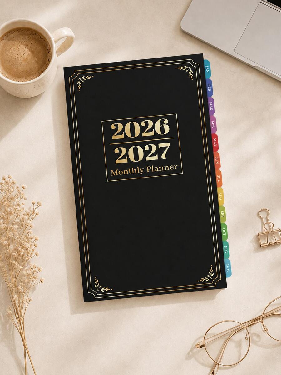 BUBU 2027 planer, knjiga za planiranje sa nedeljnim i mesečnim rasporedom