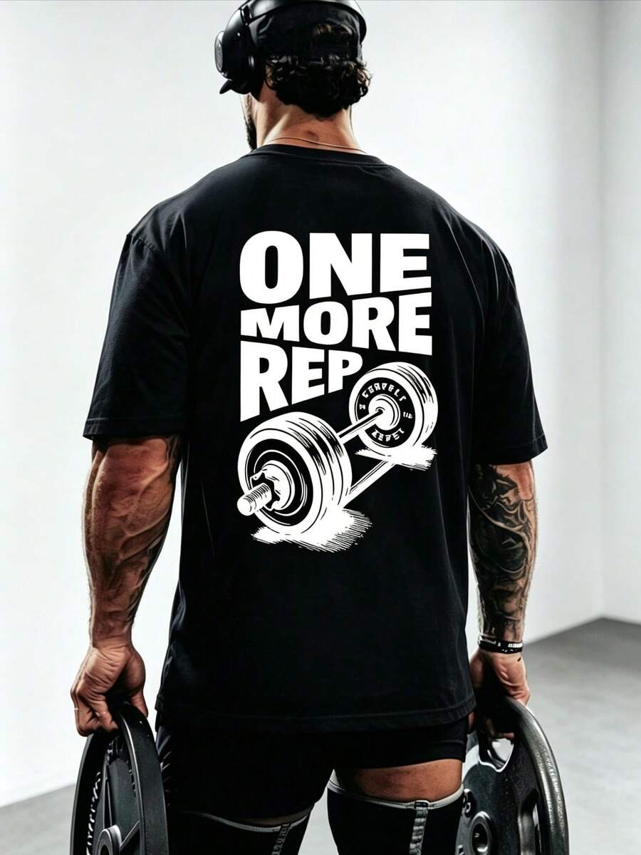 Muška majica kratkih rukava sa štampom "One More Time"