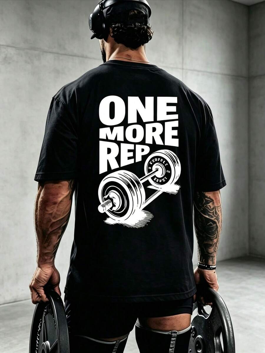 Muška majica kratkih rukava sa štampom "One More Time"