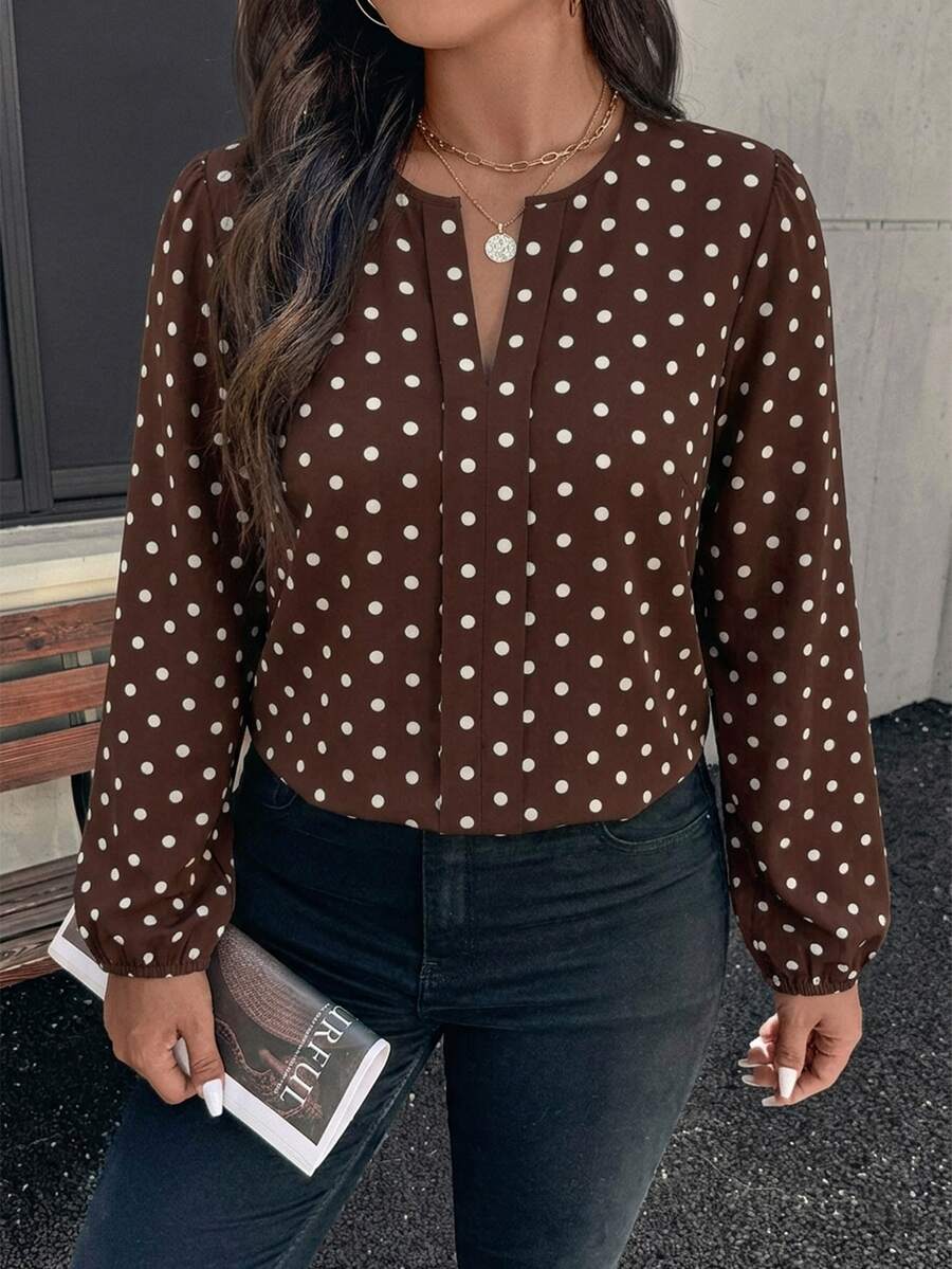Ženska bluza plus size, elegantna, sa ombre leopard printom, puni dezen
