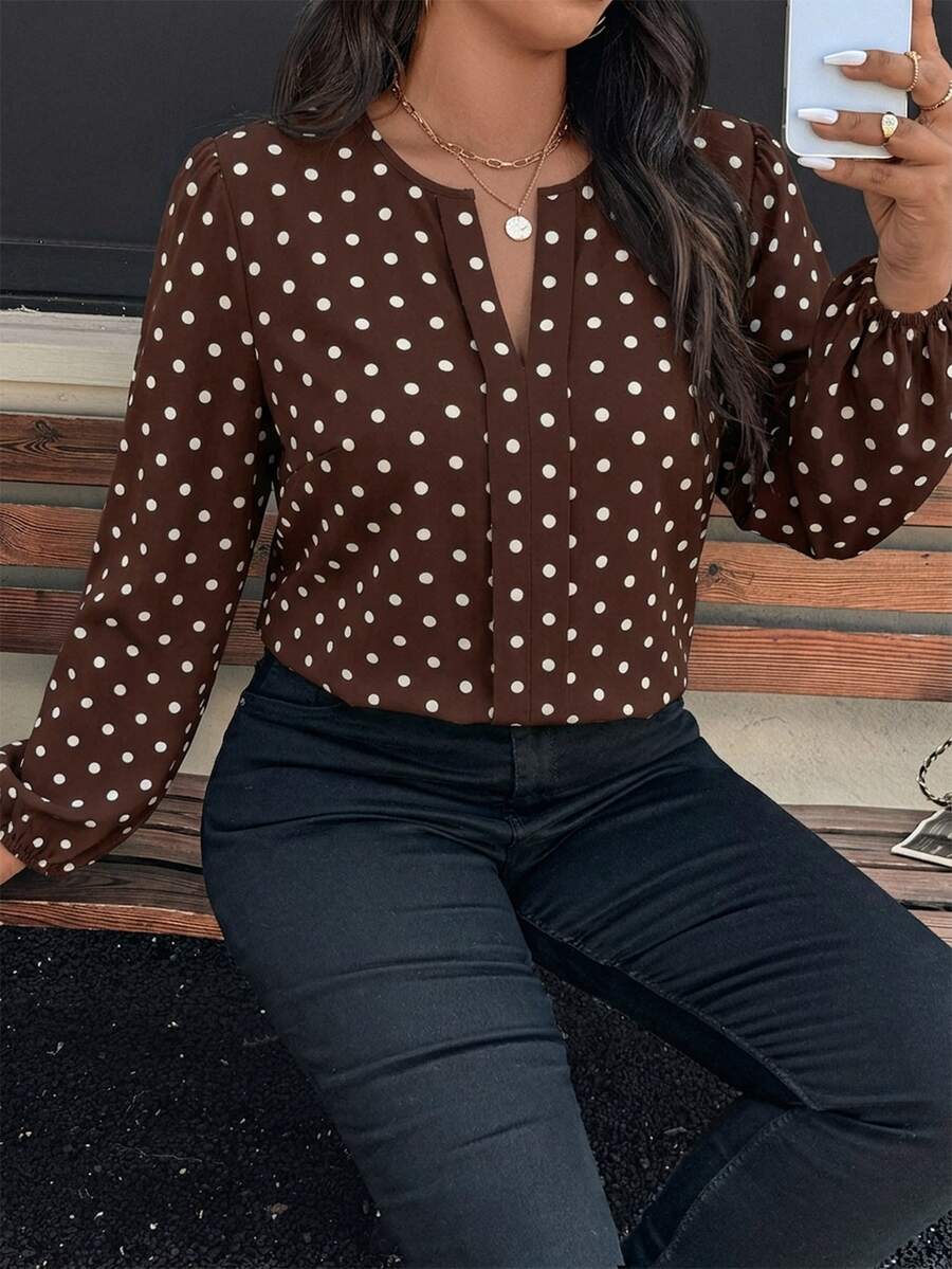 Ženska bluza plus size, elegantna, sa ombre leopard printom, puni dezen