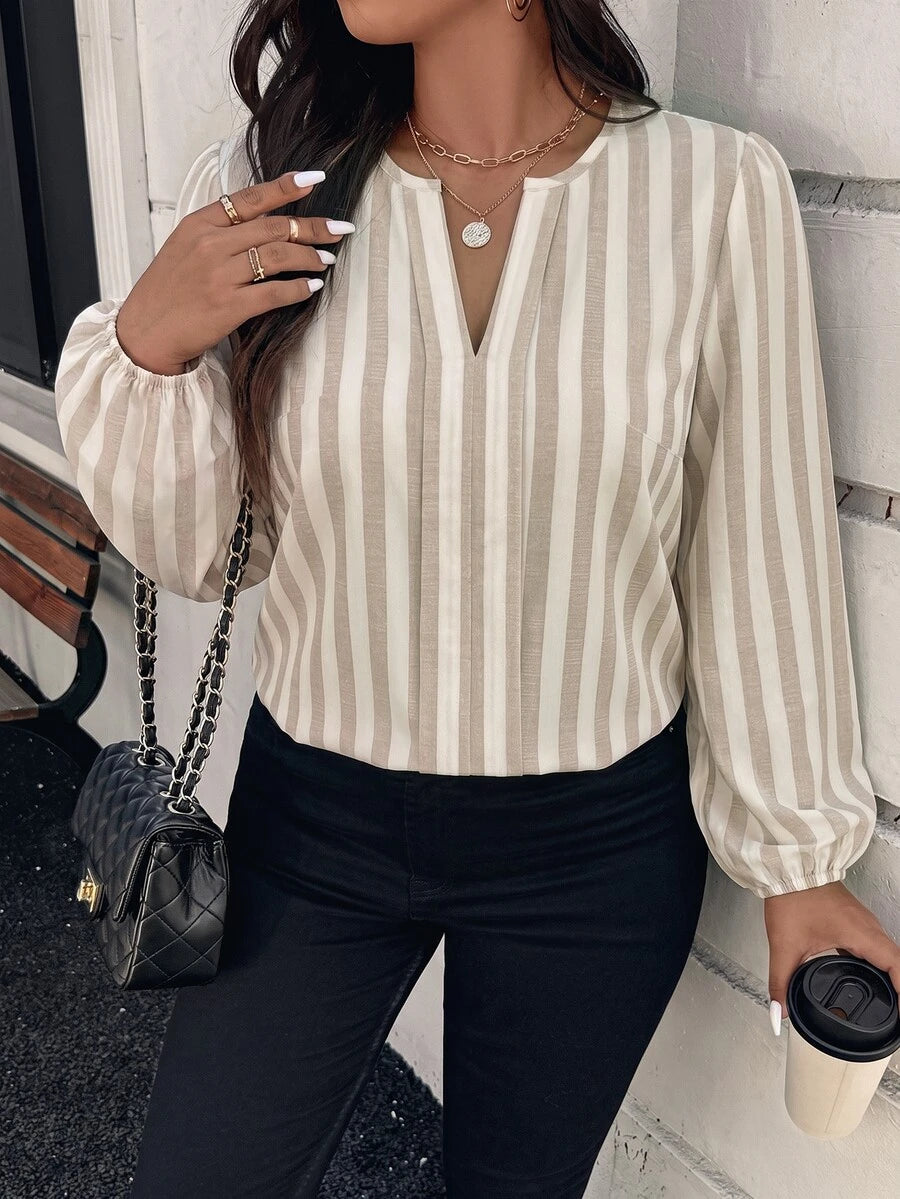 Ženska bluza plus size, elegantna, sa ombre leopard printom, puni dezen
