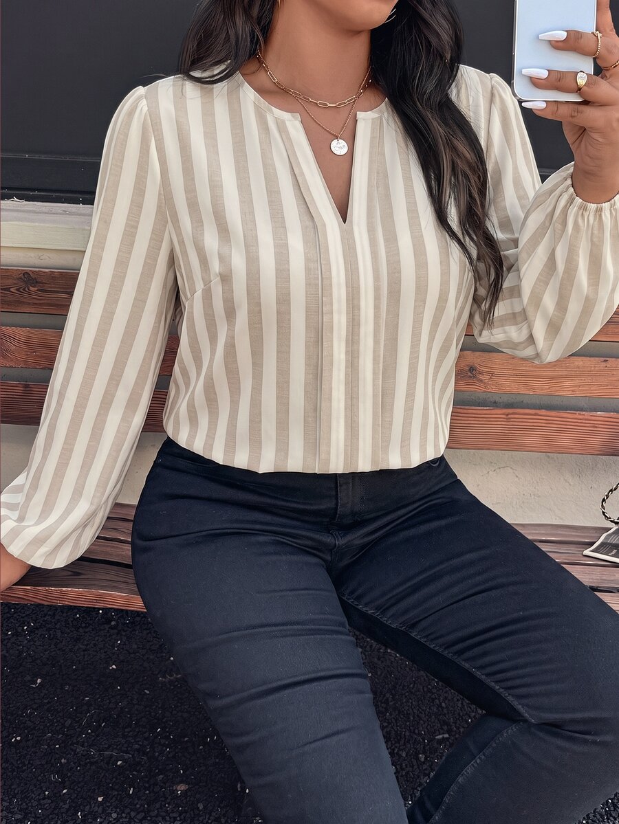 Ženska bluza plus size, elegantna, sa ombre leopard printom, puni dezen