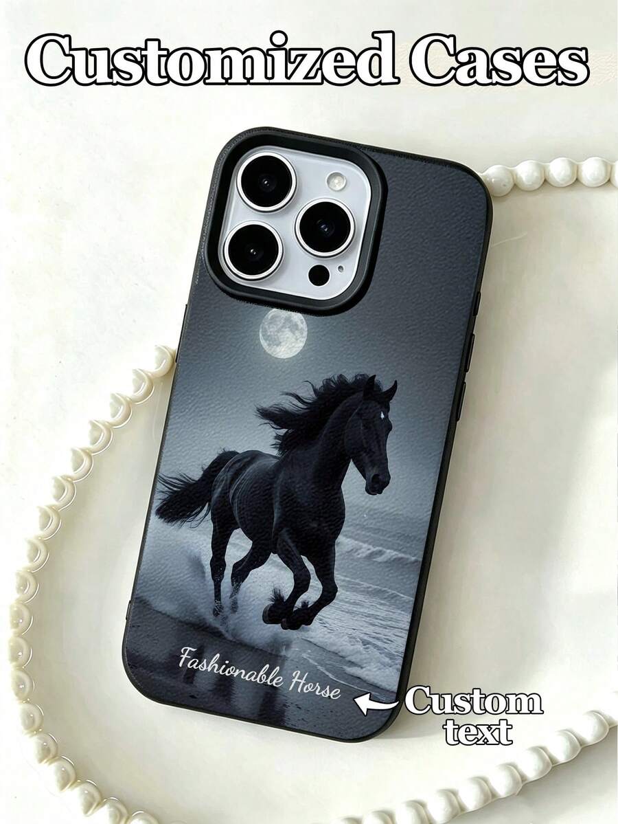 Futrola za telefon sa dizajnom  konja, kompatibilna sa 17 Pro Max/17 Air/16E/16 Pro Max/15/14 Plus/13/12/11, S24/20 Ultra/A52S/A31 A21S/A13/A05S, Note 13 Pro Plus/Note 10/Note 12C/Note 13C,