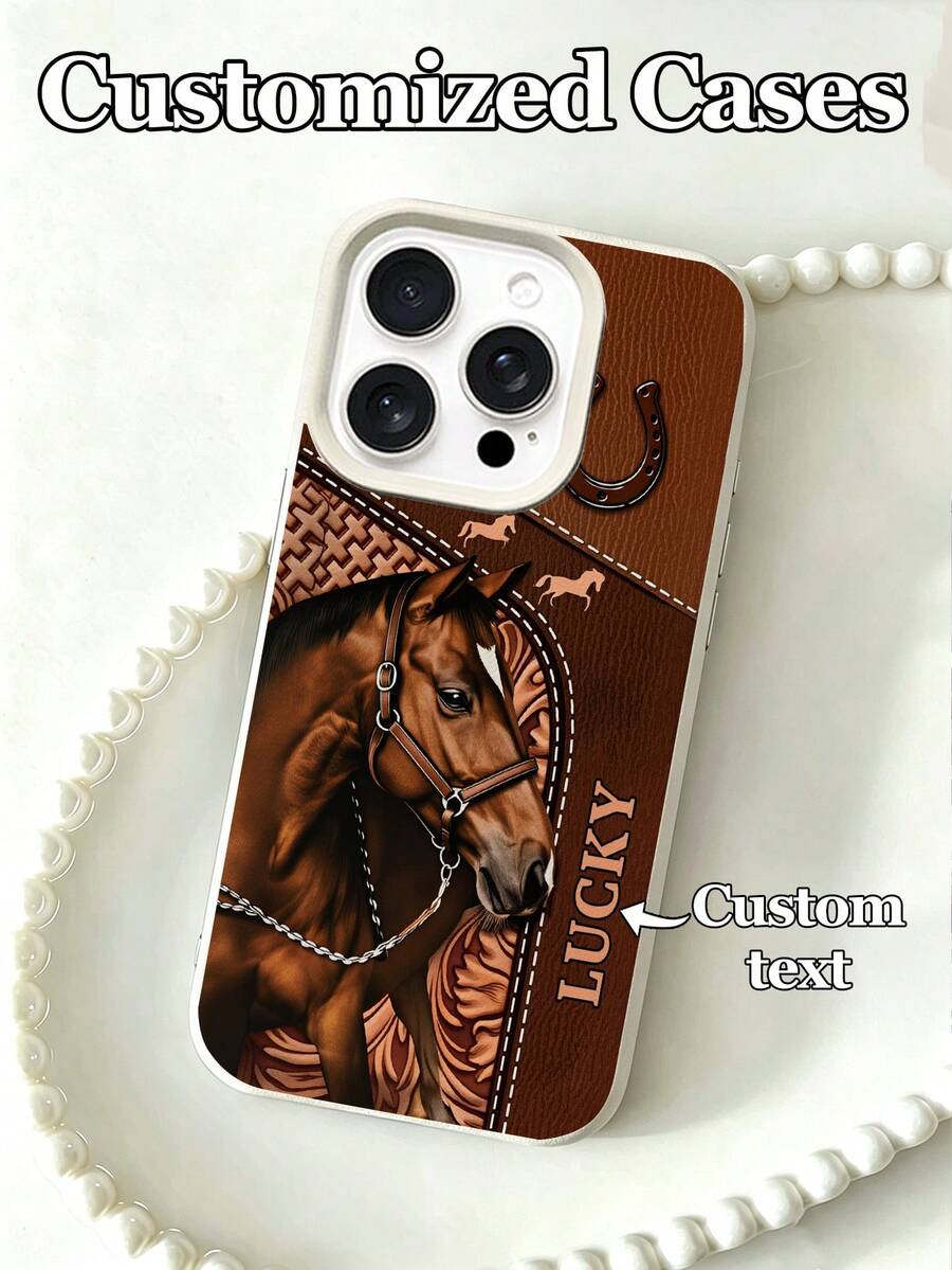 Futrola za telefon sa dizajnom  konja, kompatibilna sa 17 Pro Max/17 Air/16E/16 Pro Max/15/14 Plus/13/12/11, S24/20 Ultra/A52S/A31 A21S/A13/A05S, Note 13 Pro Plus/Note 10/Note 12C/Note 13C,