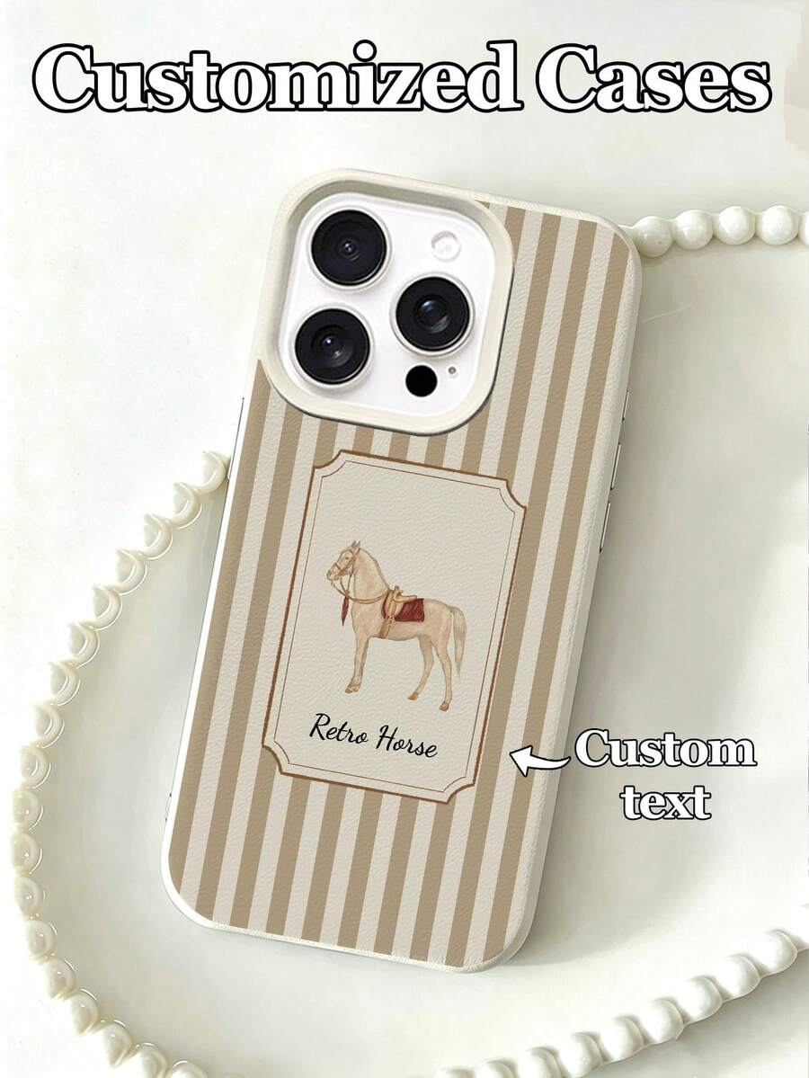 Futrola za telefon sa dizajnom  konja, kompatibilna sa 17 Pro Max/17 Air/16E/16 Pro Max/15/14 Plus/13/12/11, S24/20 Ultra/A52S/A31 A21S/A13/A05S, Note 13 Pro Plus/Note 10/Note 12C/Note 13C,