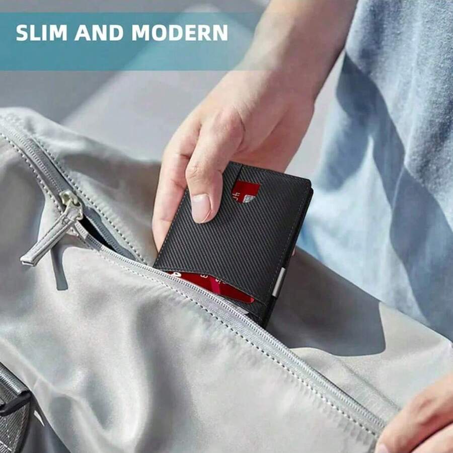 Muški novčanik od karbonskih vlakana sa RFID zaštitom, luksuznog stila