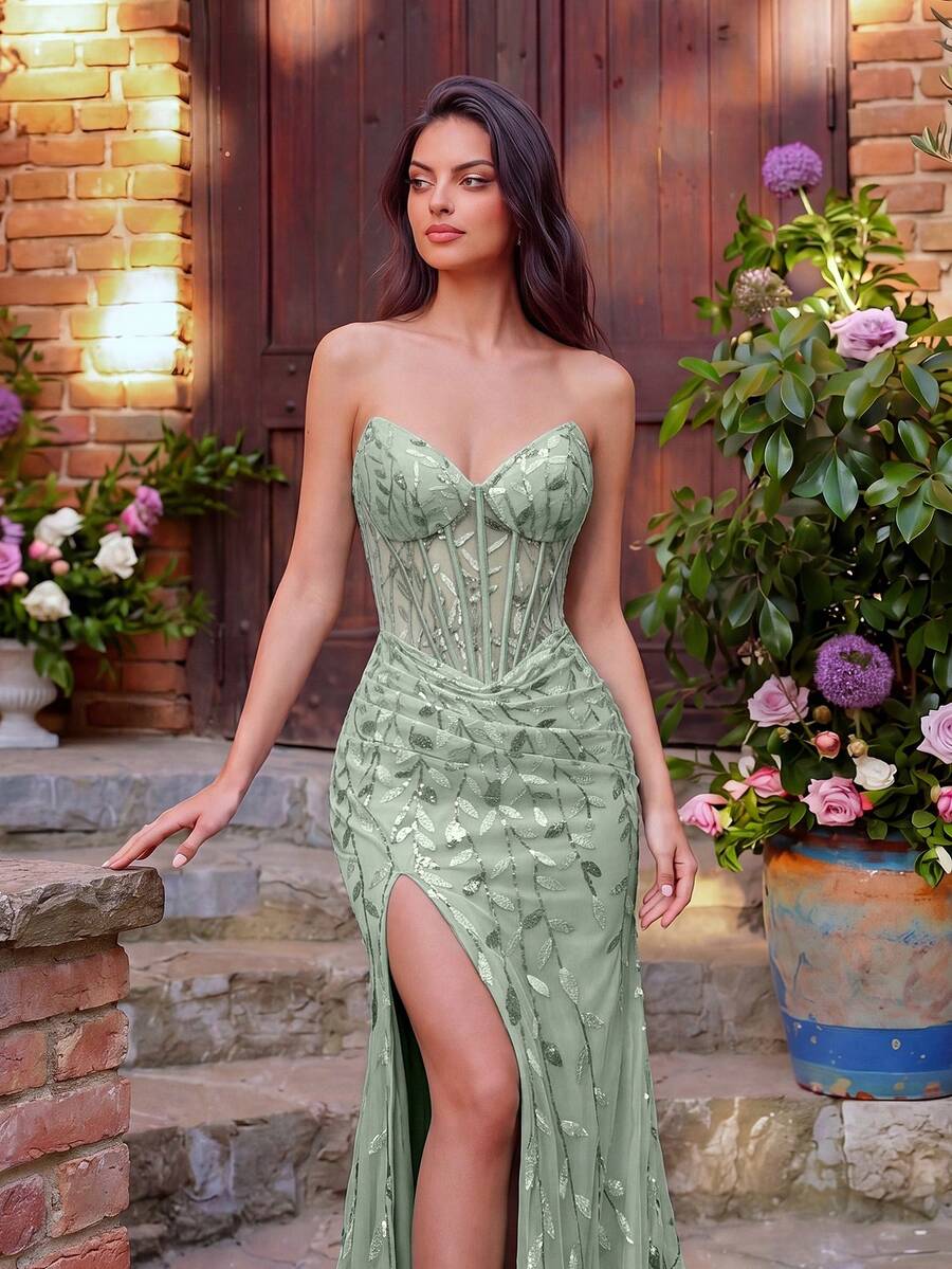 Elegantna haljina  sa V-izrezom