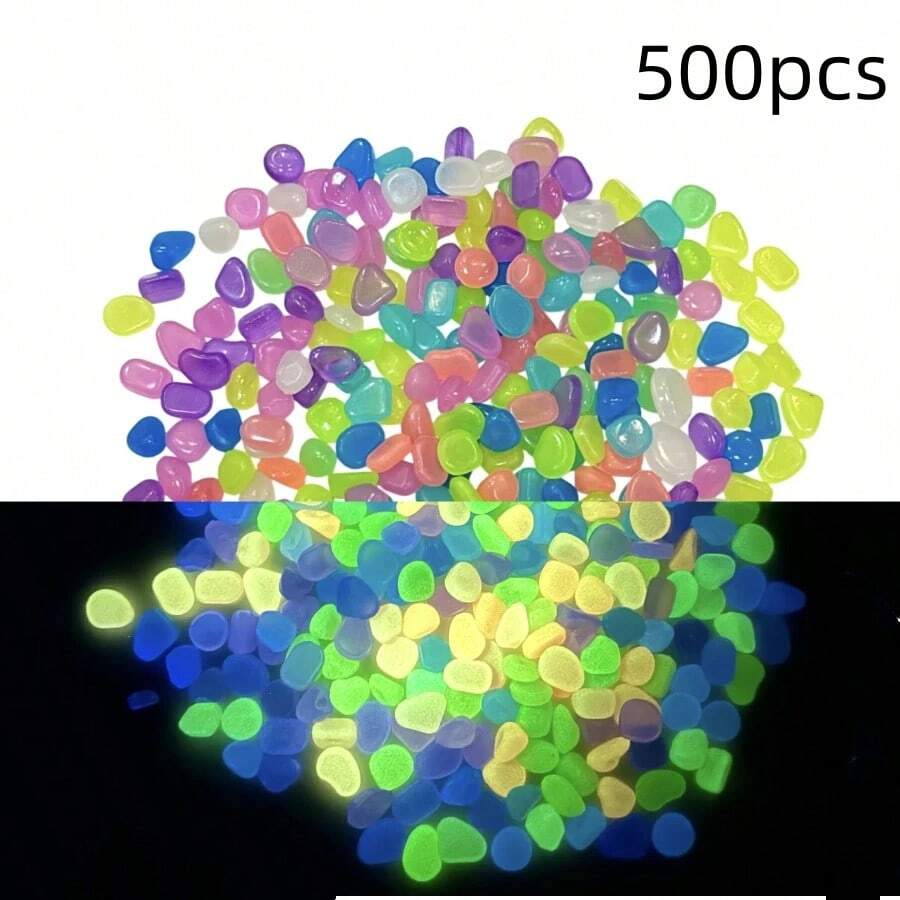 50/100/200 kom fluorescentnih svetlećih šarenih dekorativnih kamenčića