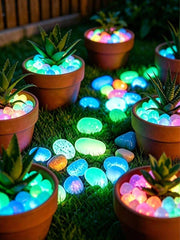 50/100/200 kom fluorescentnih svetlećih šarenih dekorativnih kamenčića