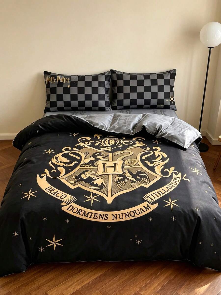 HARRY POTTER Set od 3 komada štampane prekrivke, napravljen od meke, tople i prozračne tkanine