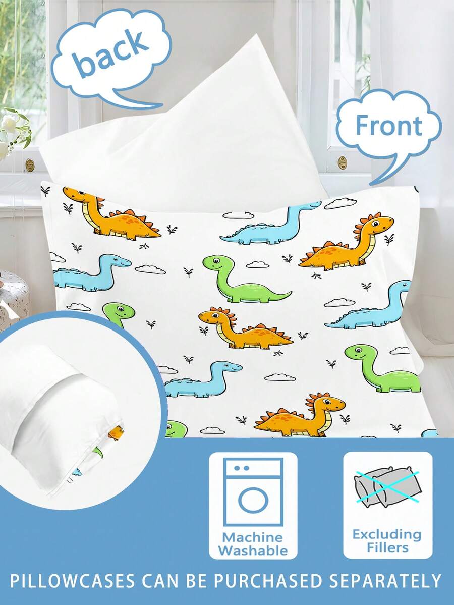 Set za posteljinu sa jorganom  plavi print Monster Truck