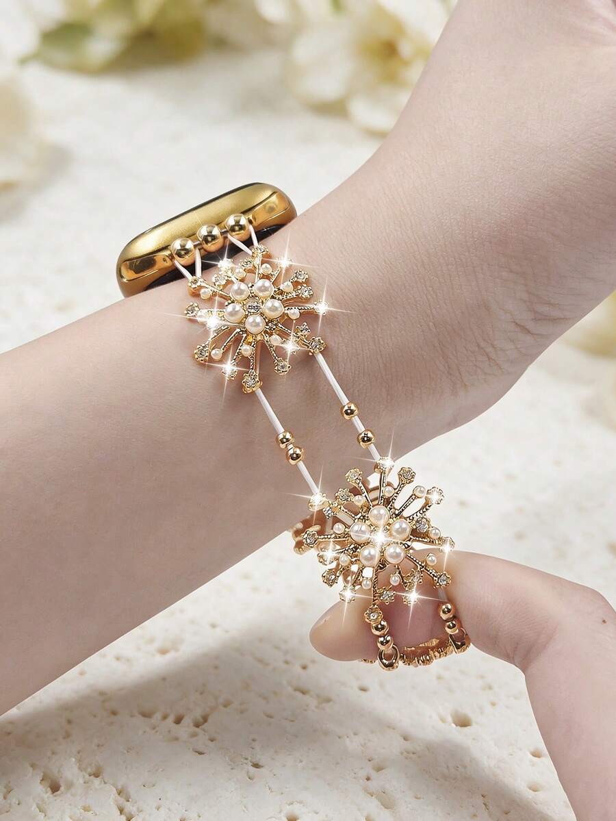 Luksuzna elastična narukvica za sat sa sjajnim kristalima, kompatibilna sa Apple Watch 38mm 40mm 41mm 42mm 44mm 45mm 49mm (S10 42)mm (S10 46)mm (S11 42)mm (S11 46)mm