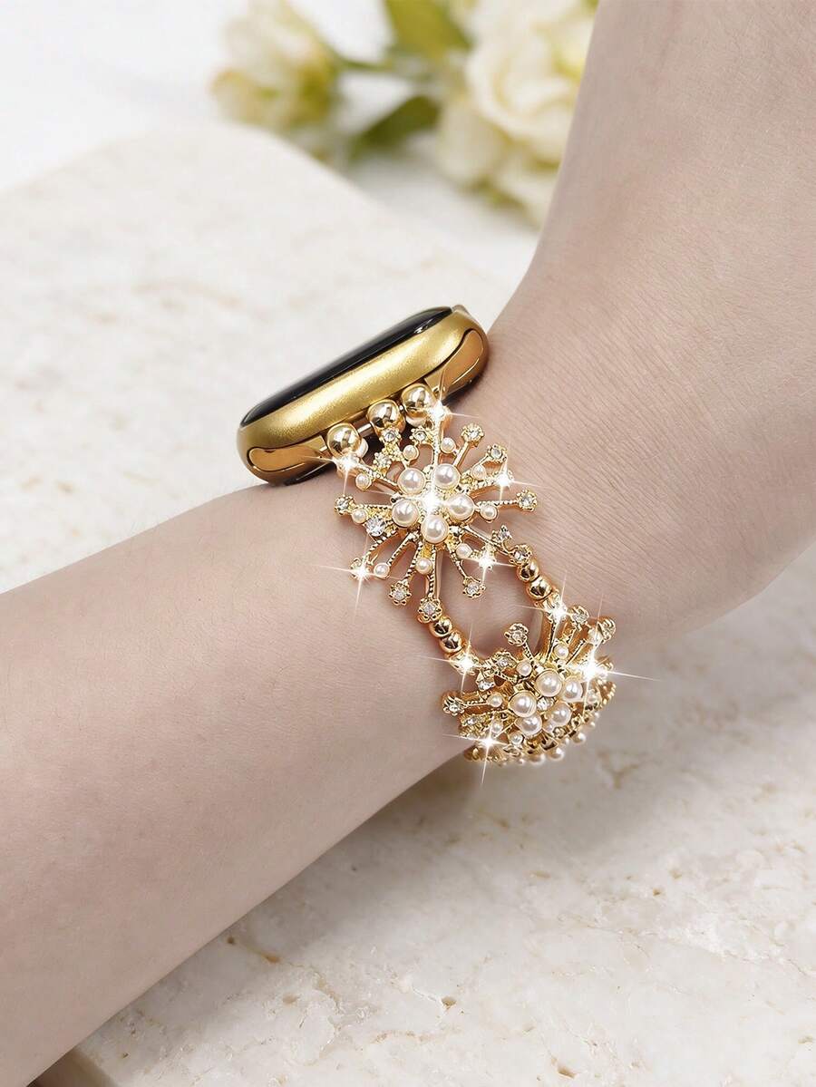 Luksuzna elastična narukvica za sat sa sjajnim kristalima, kompatibilna sa Apple Watch 38mm 40mm 41mm 42mm 44mm 45mm 49mm (S10 42)mm (S10 46)mm (S11 42)mm (S11 46)mm