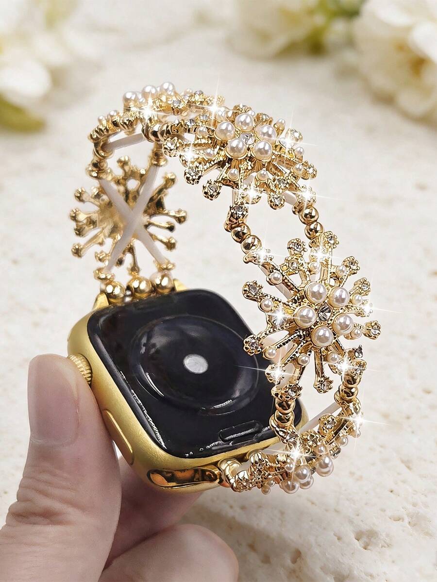 Luksuzna elastična narukvica za sat sa sjajnim kristalima, kompatibilna sa Apple Watch 38mm 40mm 41mm 42mm 44mm 45mm 49mm (S10 42)mm (S10 46)mm (S11 42)mm (S11 46)mm