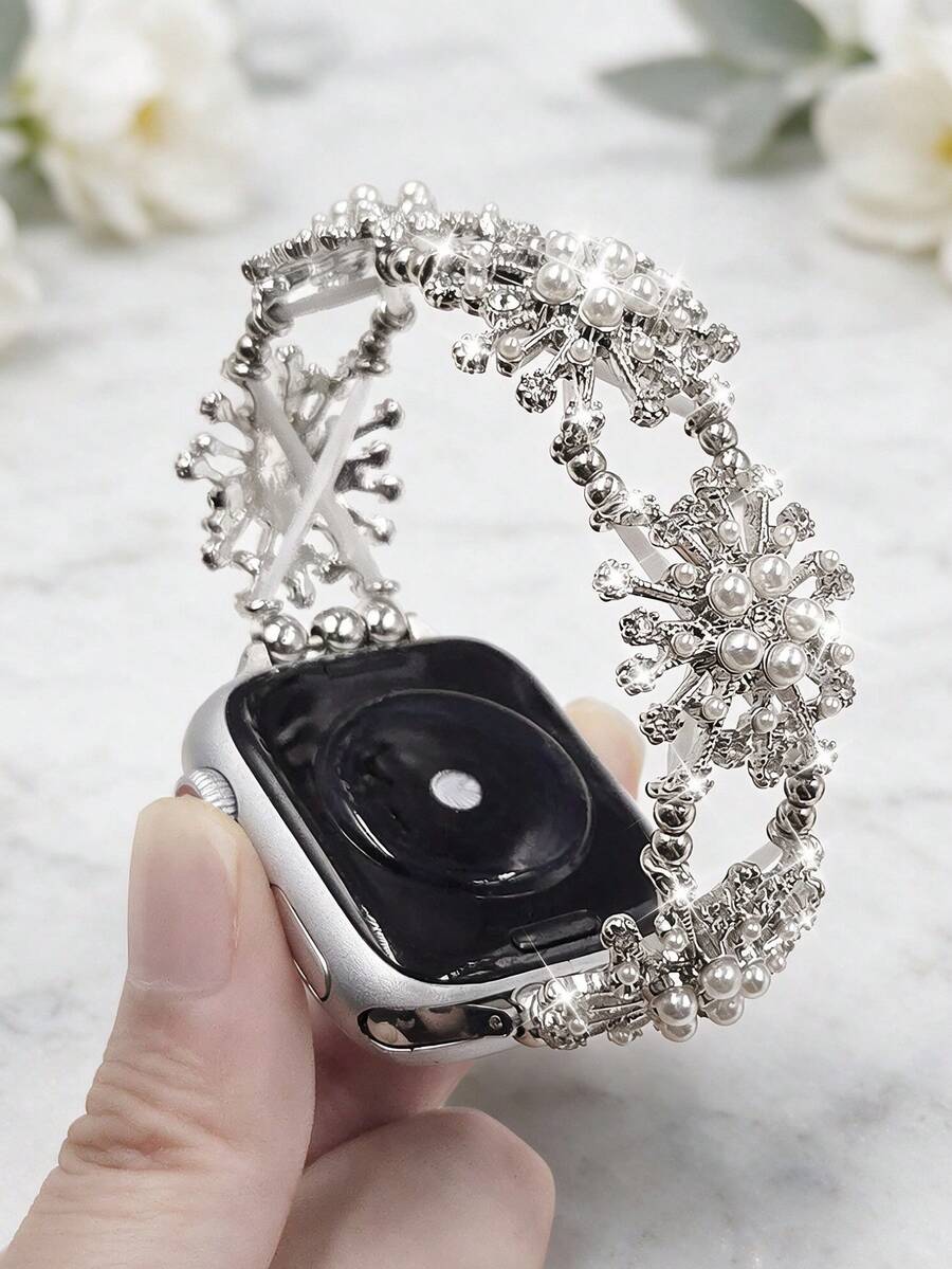 Luksuzna elastična narukvica za sat sa sjajnim kristalima, kompatibilna sa Apple Watch 38mm 40mm 41mm 42mm 44mm 45mm 49mm (S10 42)mm (S10 46)mm (S11 42)mm (S11 46)mm