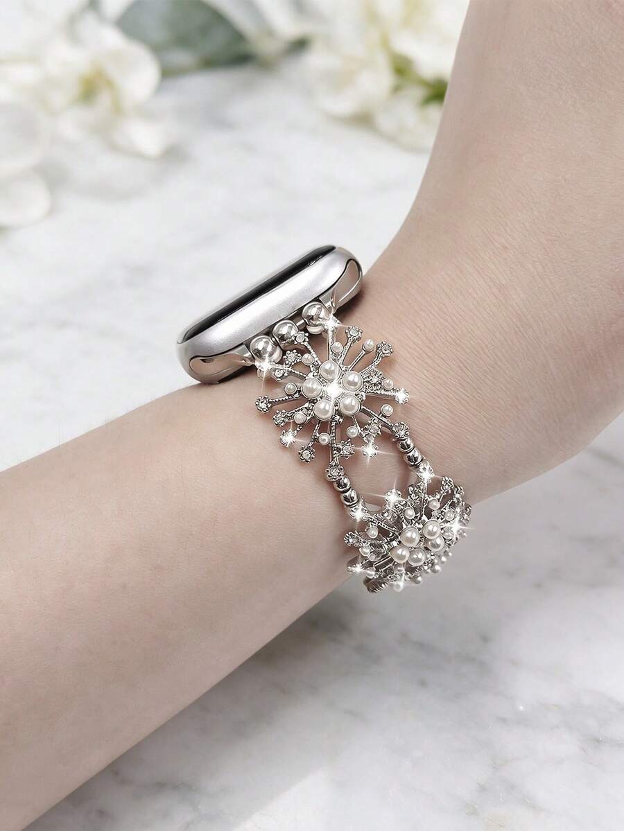Luksuzna elastična narukvica za sat sa sjajnim kristalima, kompatibilna sa Apple Watch 38mm 40mm 41mm 42mm 44mm 45mm 49mm (S10 42)mm (S10 46)mm (S11 42)mm (S11 46)mm