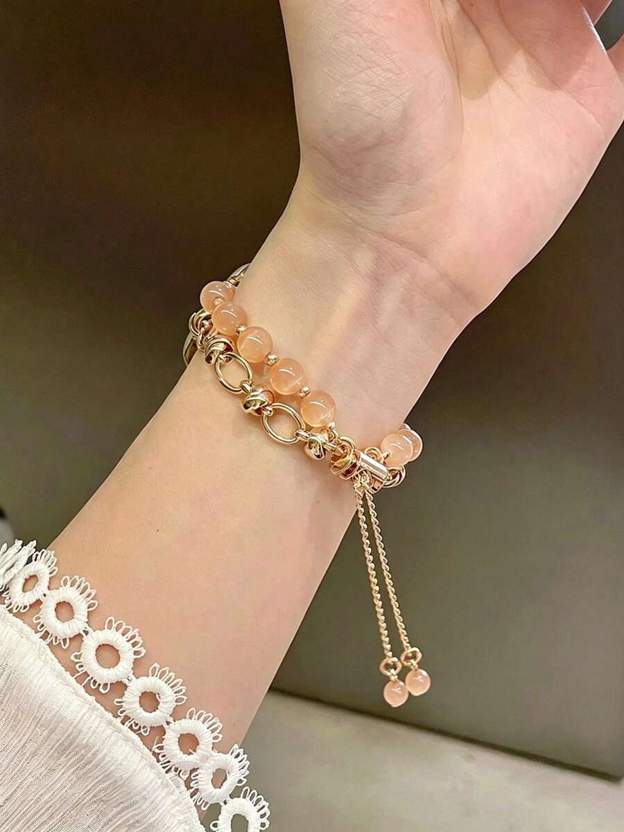 Luksuzna metalna narukvica za sat za žene u zlatnoj boji sa lancem, odgovara za 38/40/41/44/45/49/42/46 mm za Apple Watch S11/SE3/Ultra3/Ultra/SE/SE2/10/9/8/7/6/5/4/3/2/1