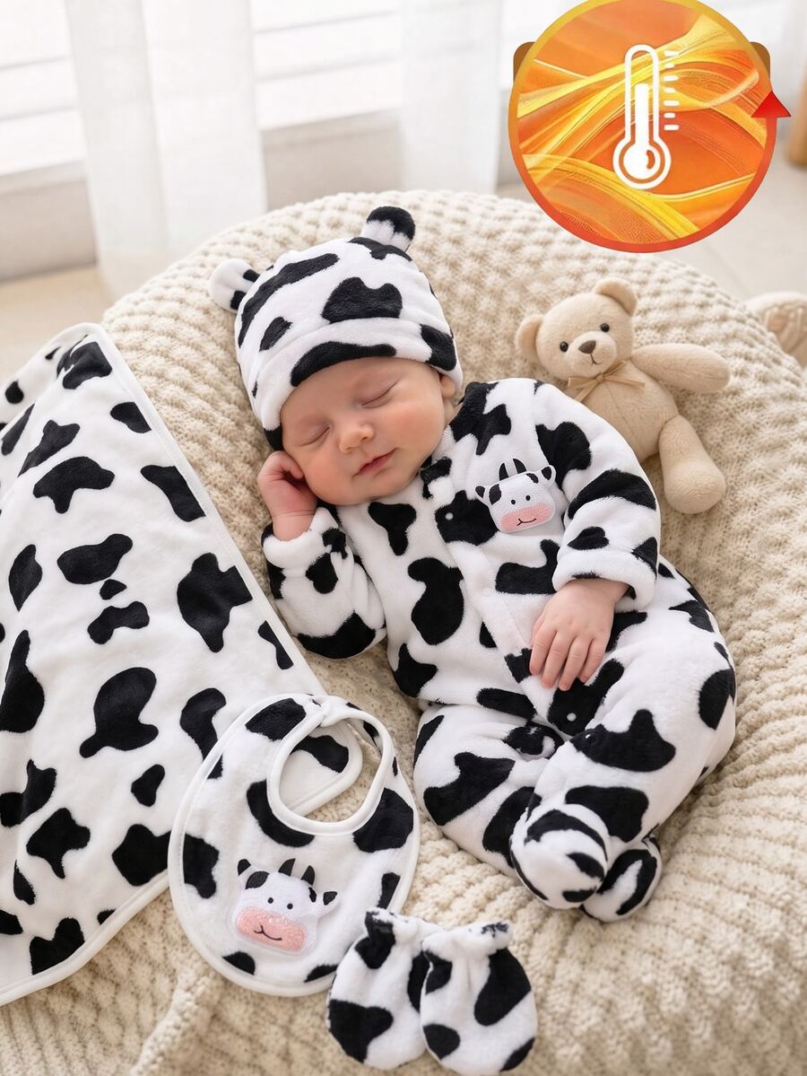 1-delni set bebi pidžama sa okruglim izrezom, dugim rukavima i dugim pantalonama